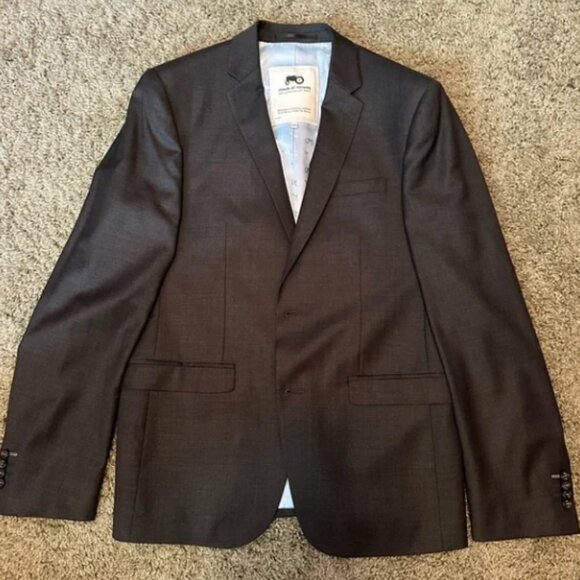 Moods of Norway Charcoal Gray Slim Fit Blazer - Picture 1 of 4